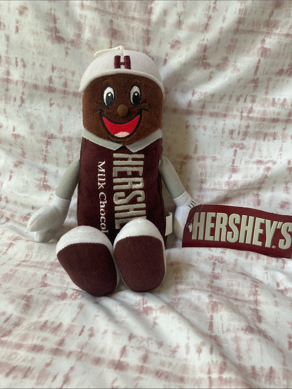 Hersheys Milk Chocolate Candy Bar Plush Stuffed Soft Toy Collectible 12"NWT